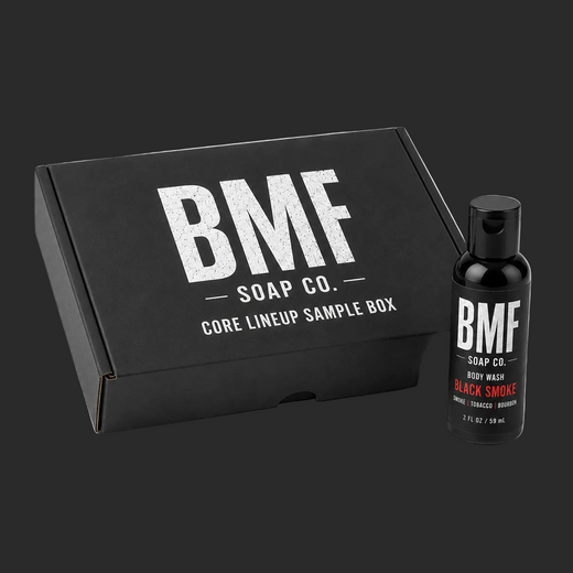 Sample kit box and bottle